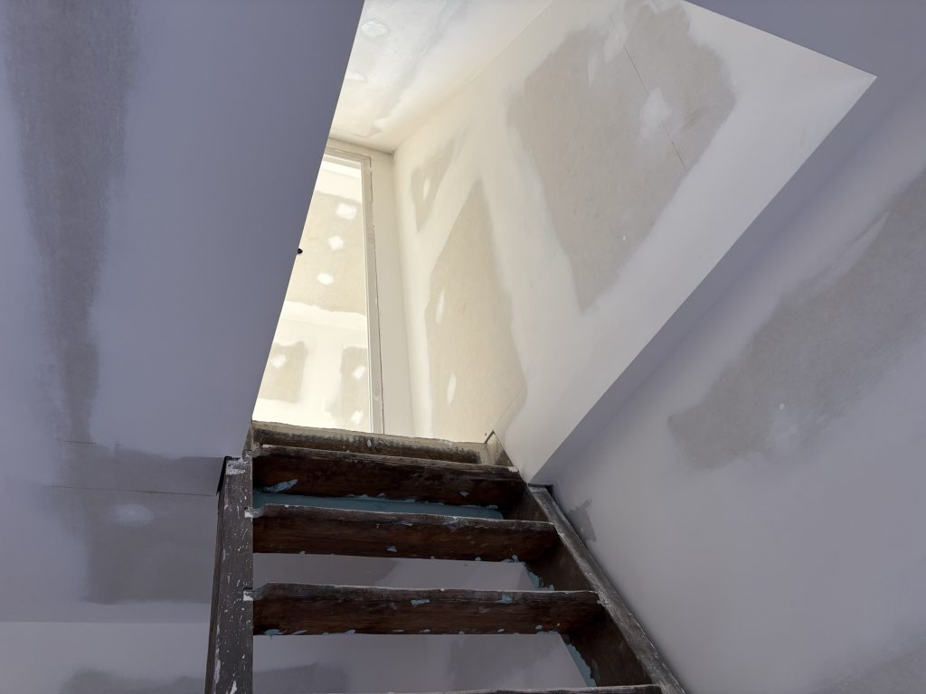 Rénovation de plafond et enduit à Bailleul