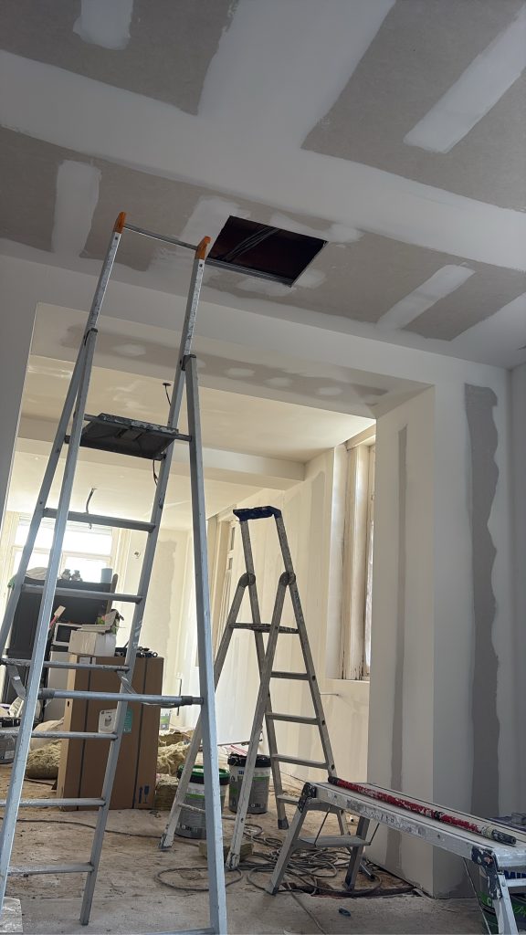 Rénovation de plafond en plaques à Bailleul